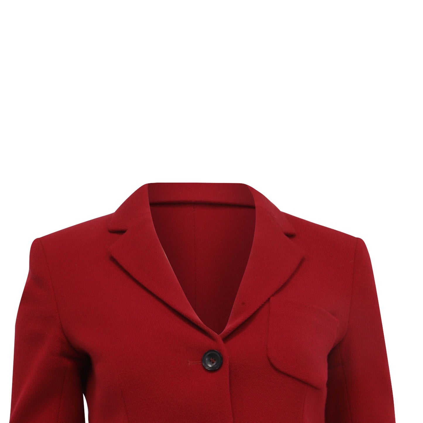 Blazer de lana color rojo