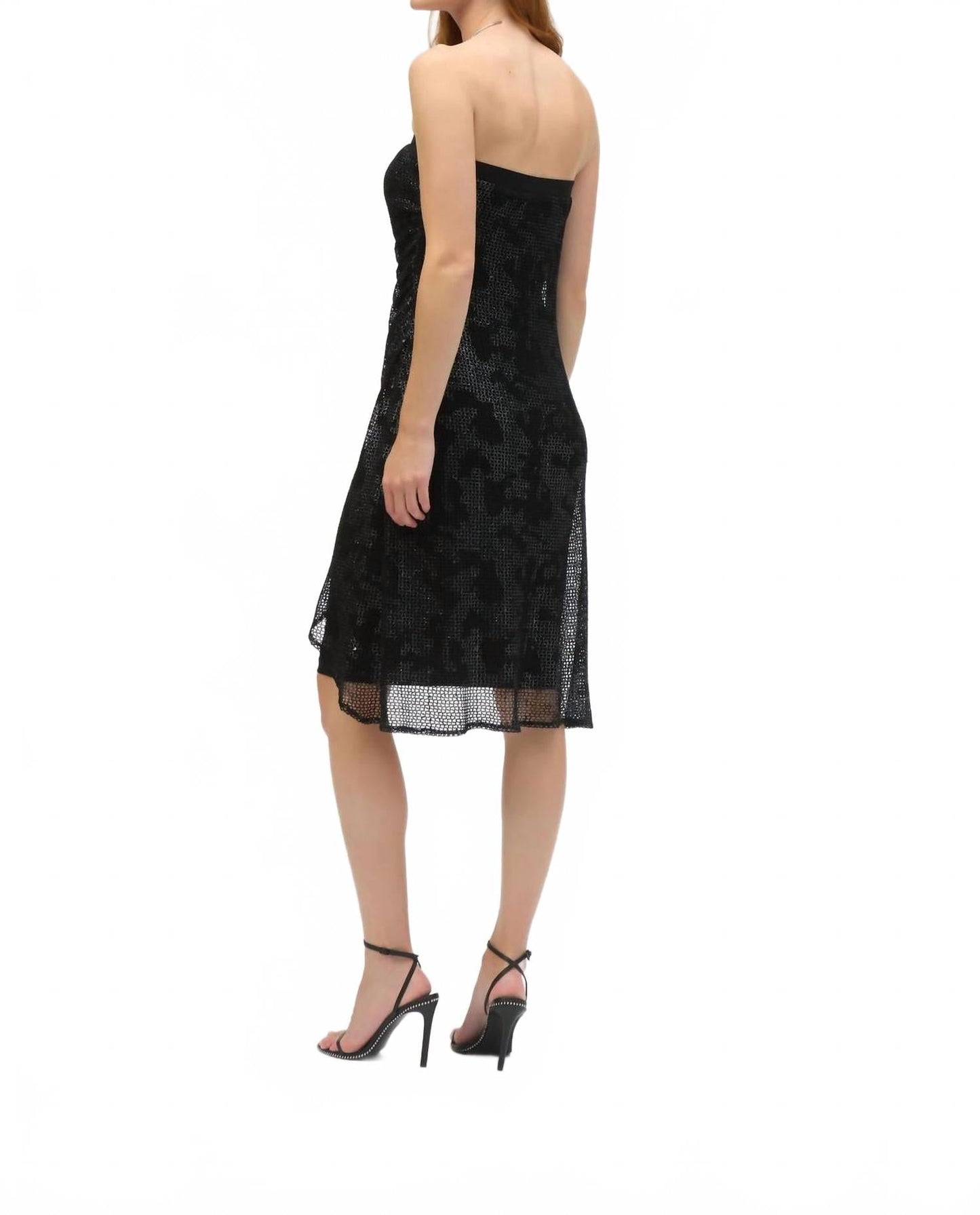 Vestido color negro y plateado