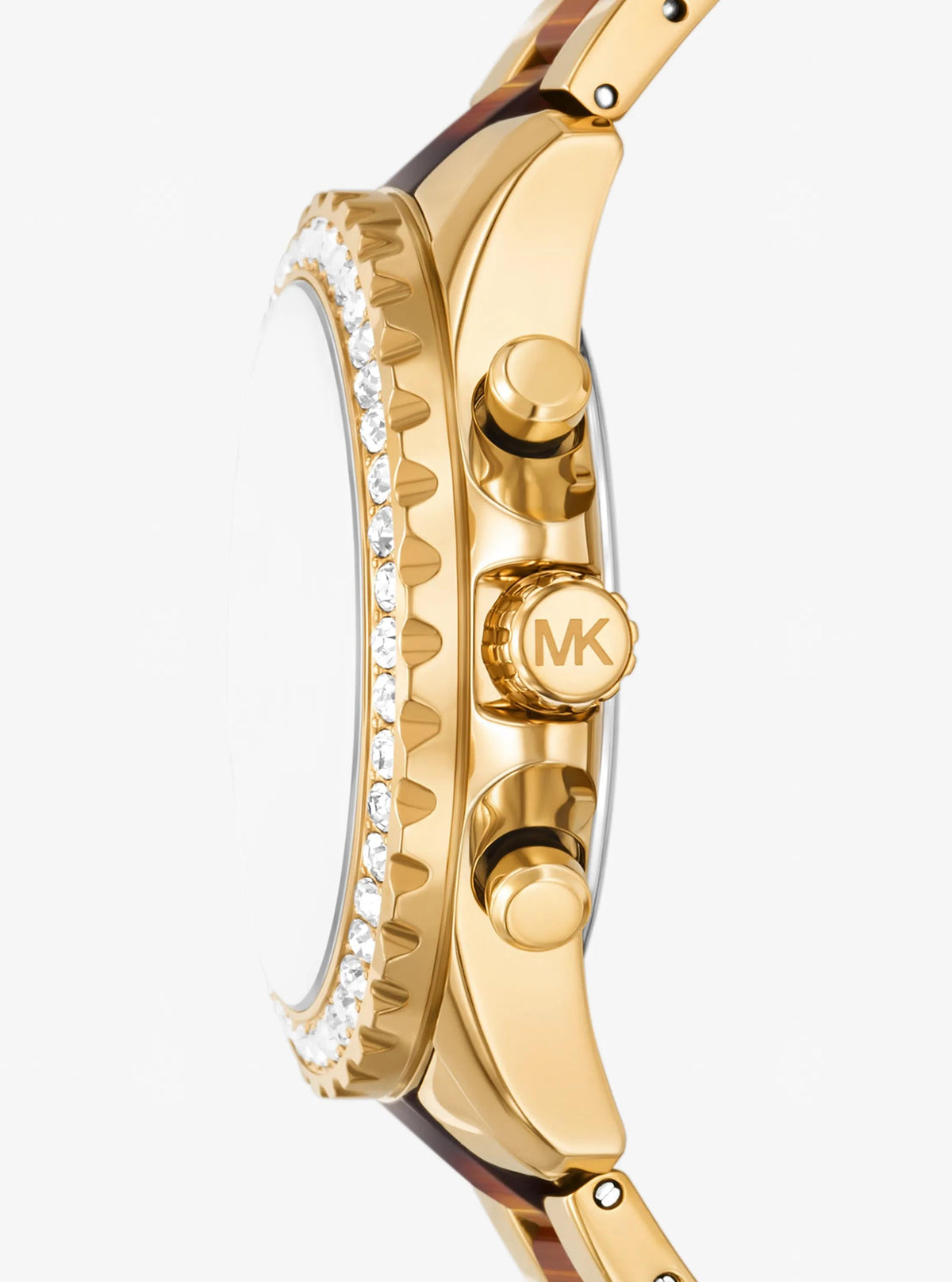 Reloj de acetato color dorado