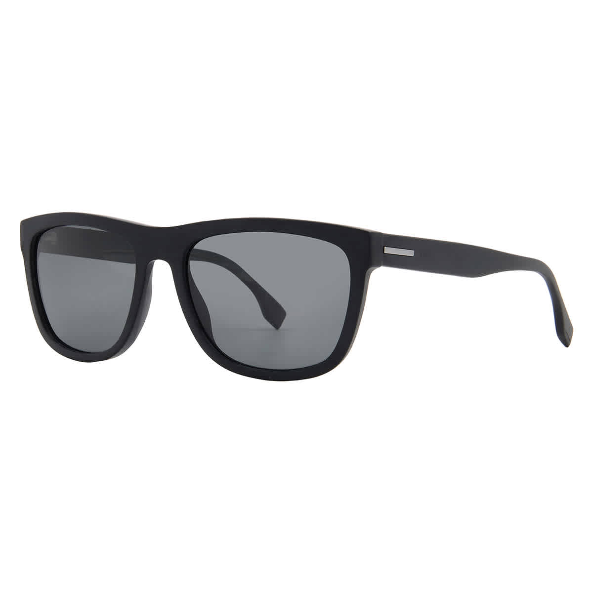 Gafas de sol de hombre de montura cuadrada con lentes polarizados color gris