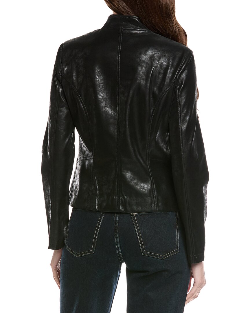 Chaqueta de efecto cuero