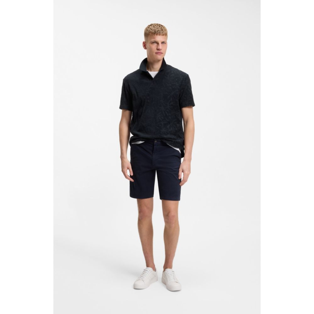 Polo de mezcla de algodón con estampado floral
