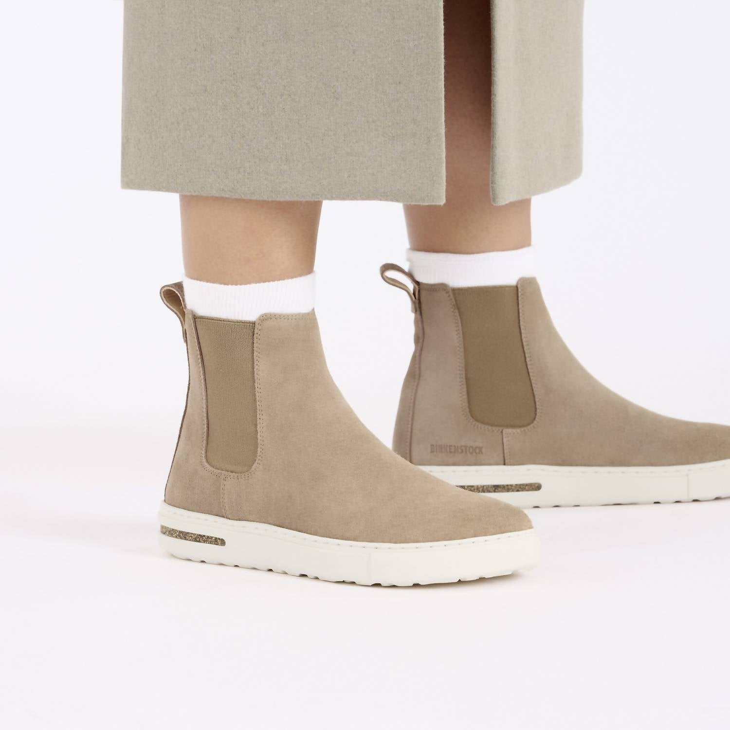 Botas de mujer color taupe