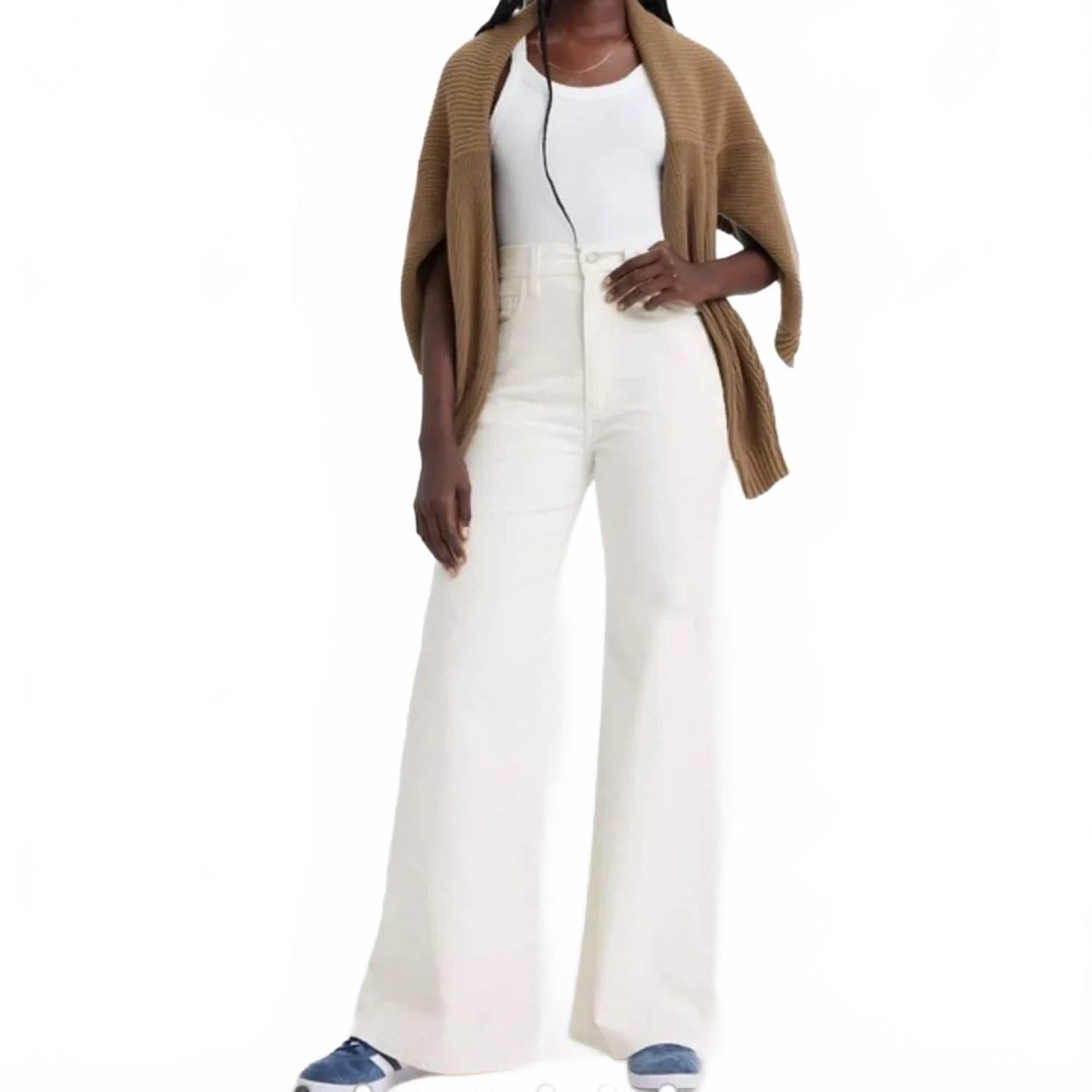 Jean color blanco y crema