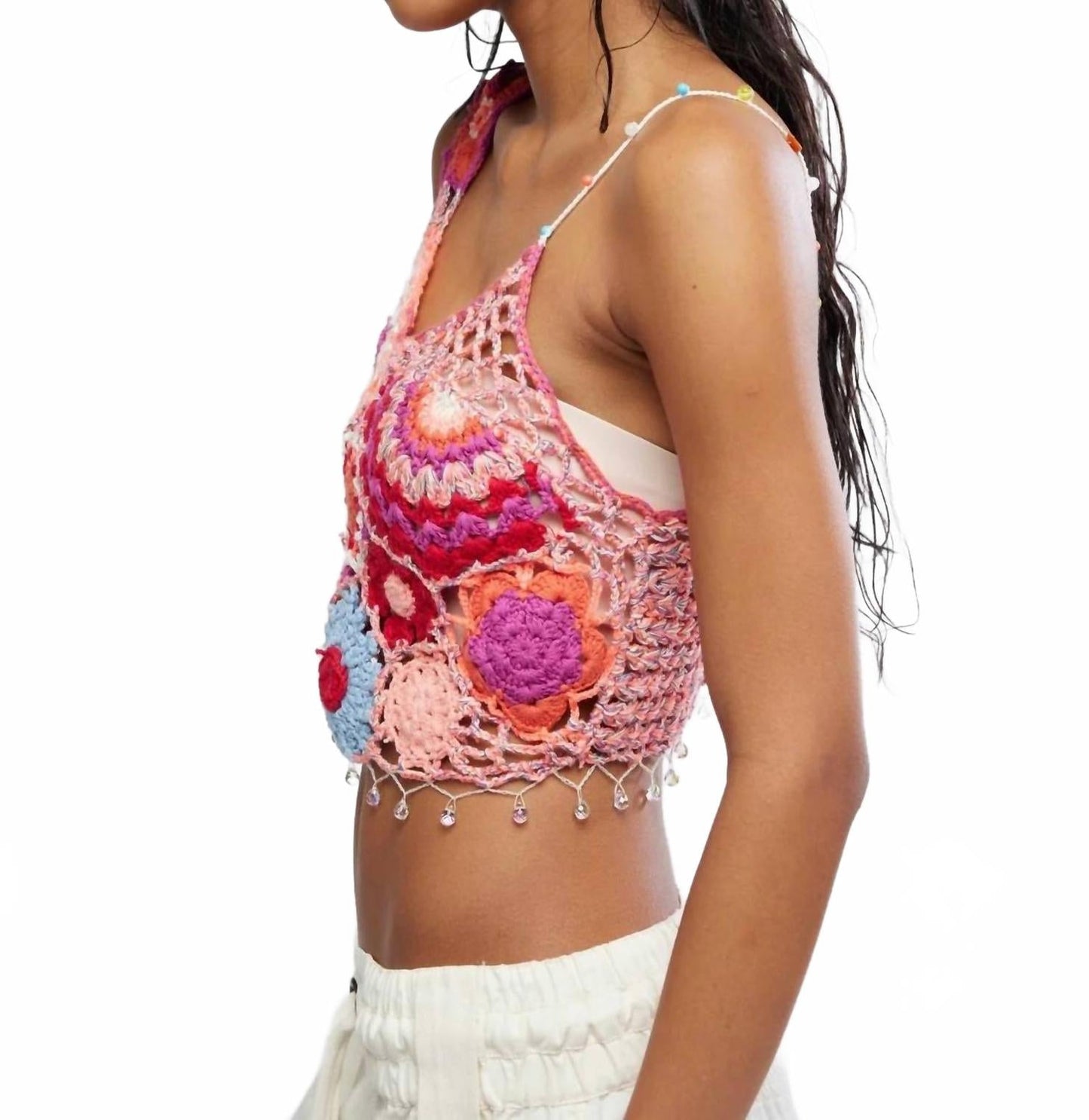 Camiseta sin mangas color rosado