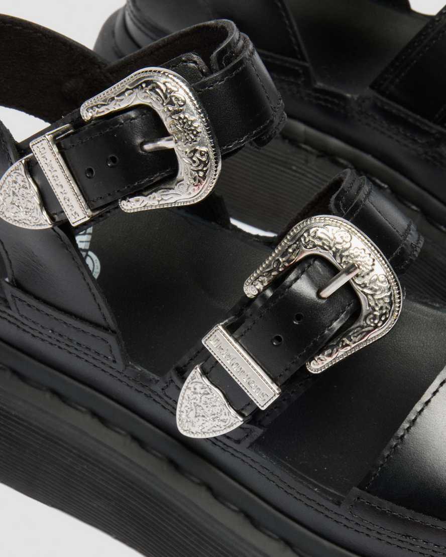 Sandalias de cuero con plataforma