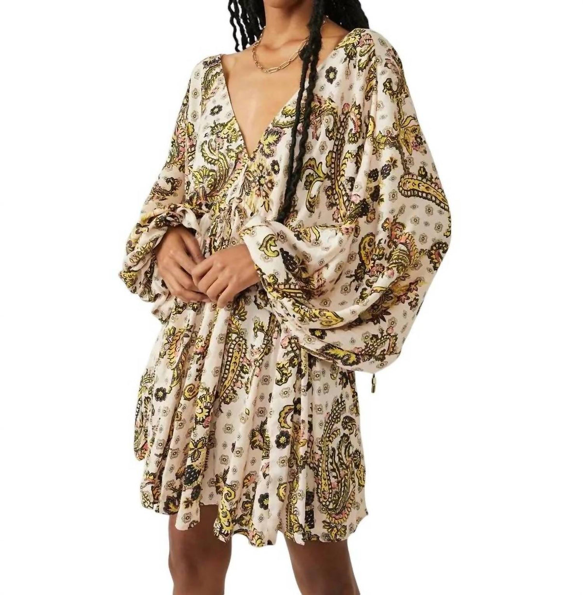 Vestido corto con estampado