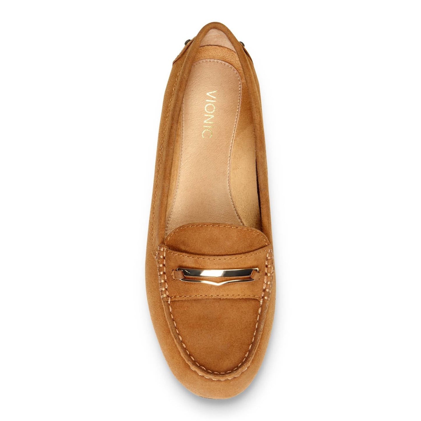 Mocasines de mujer color caqui