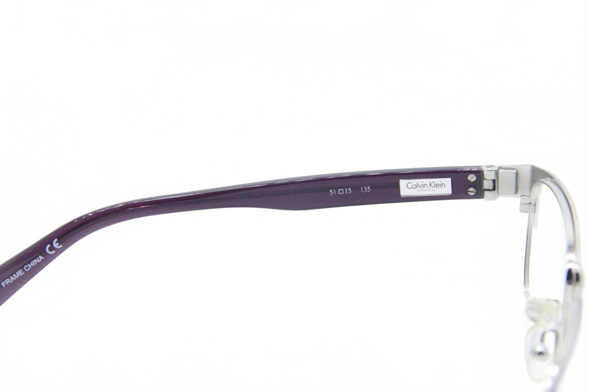Montura para gafas unisex color violeta y plateado