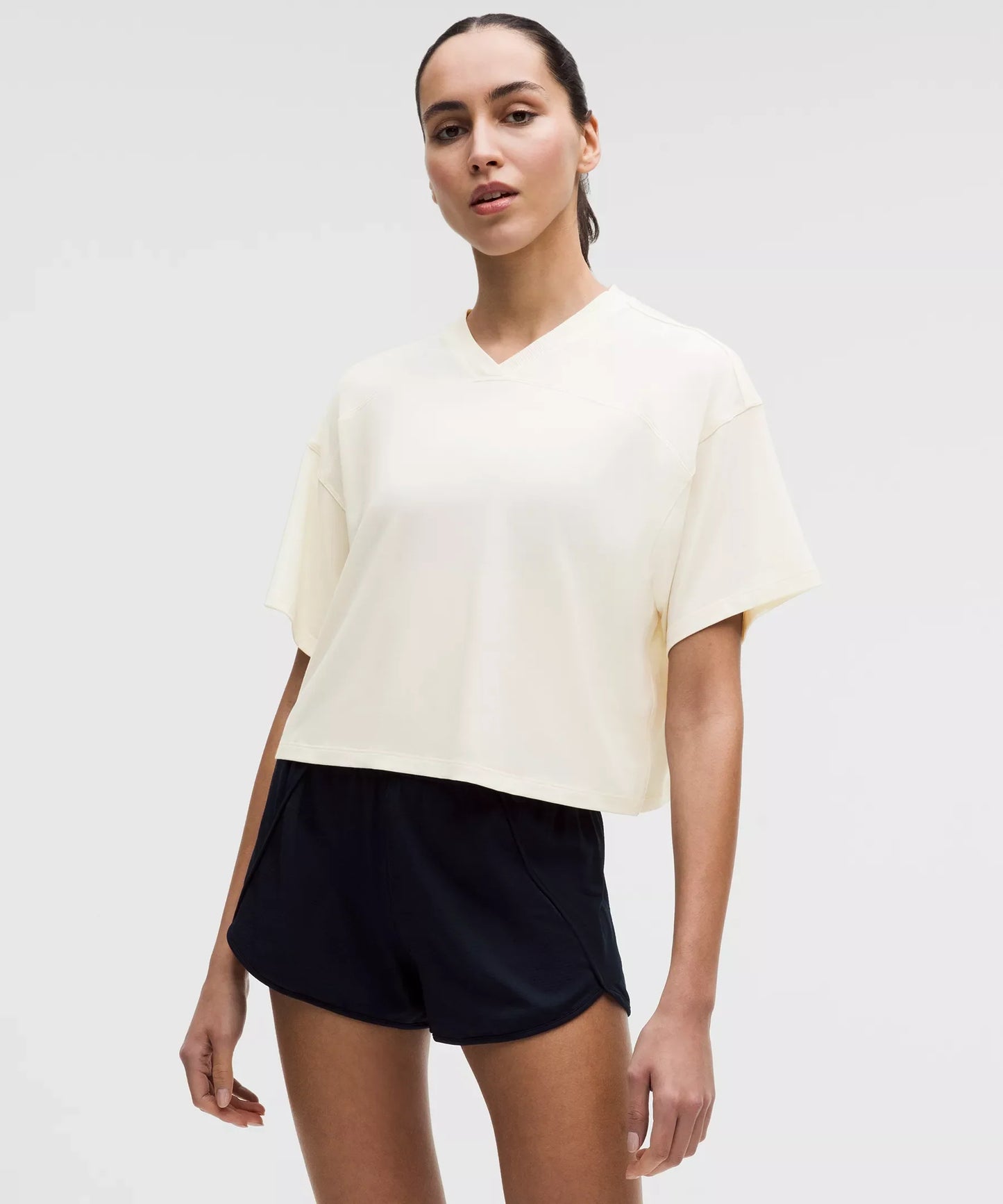 Camiseta con cuello en V