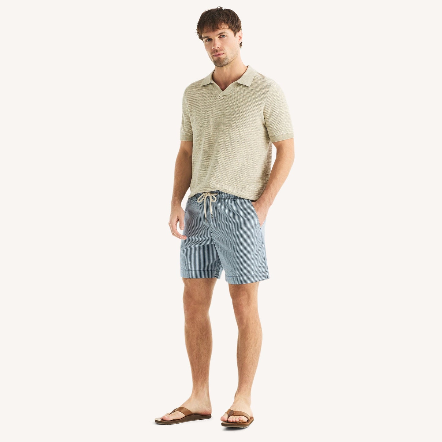 Short de hombre a rayas