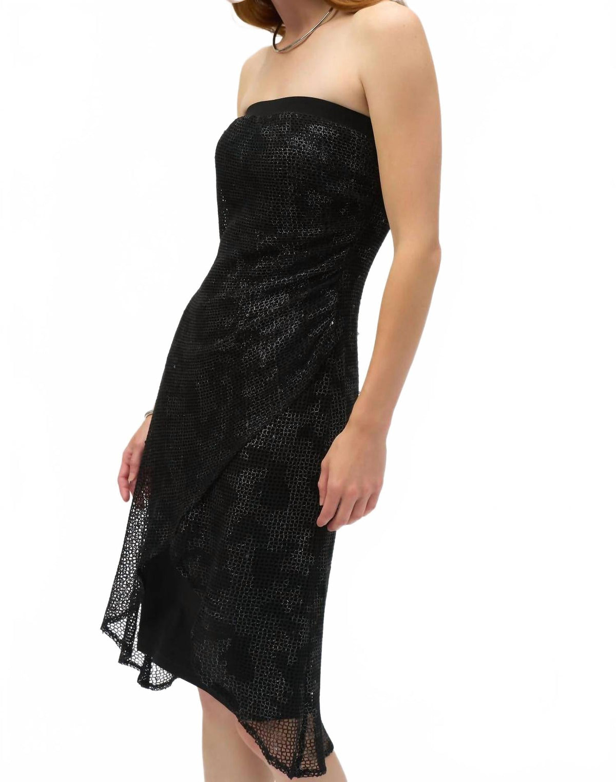 Vestido color negro y plateado
