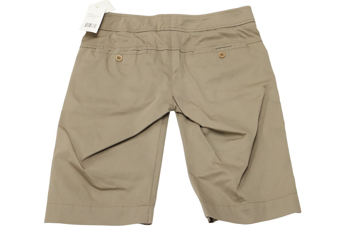 Short de algodón color beige