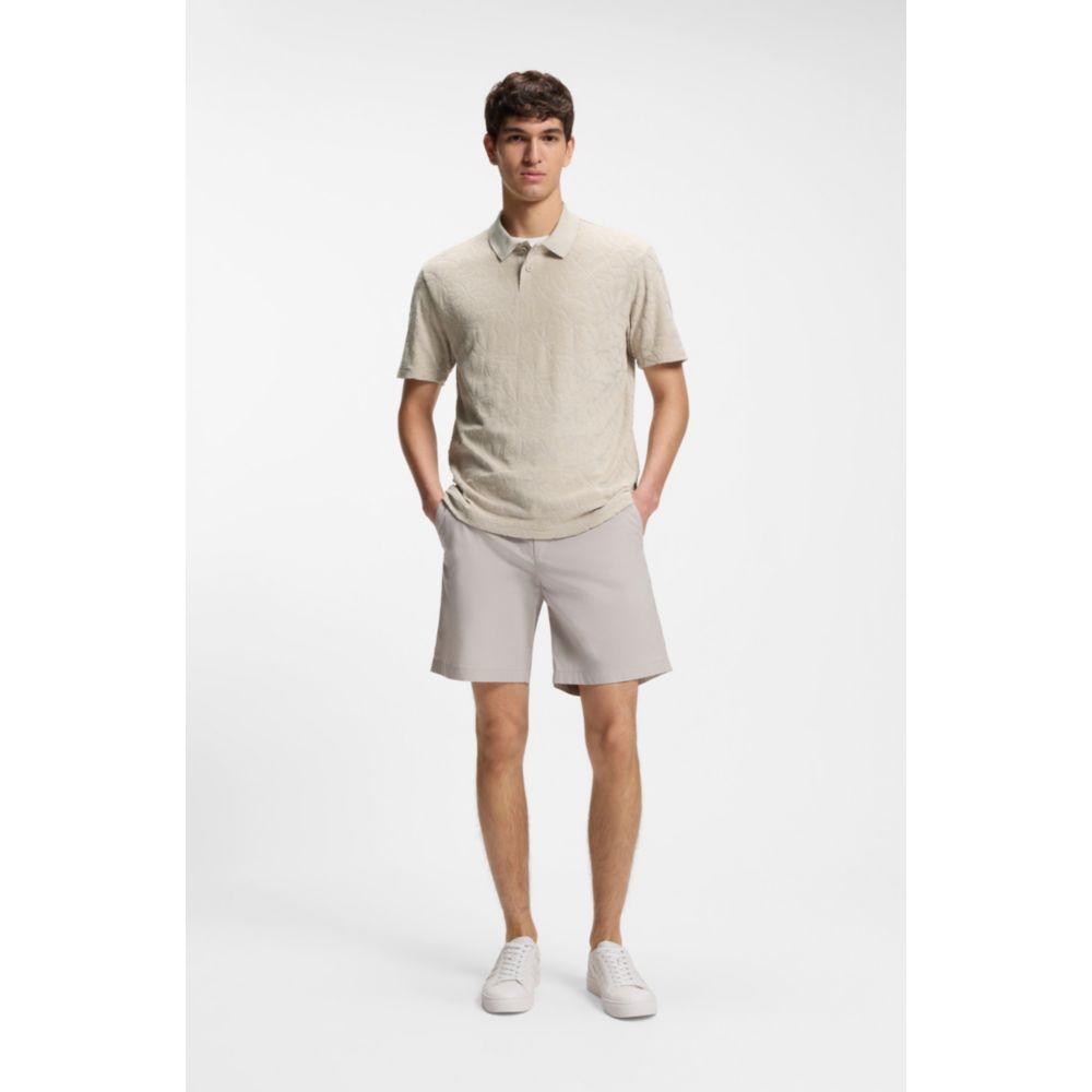 Polo de mezcla de algodón con estampado floral