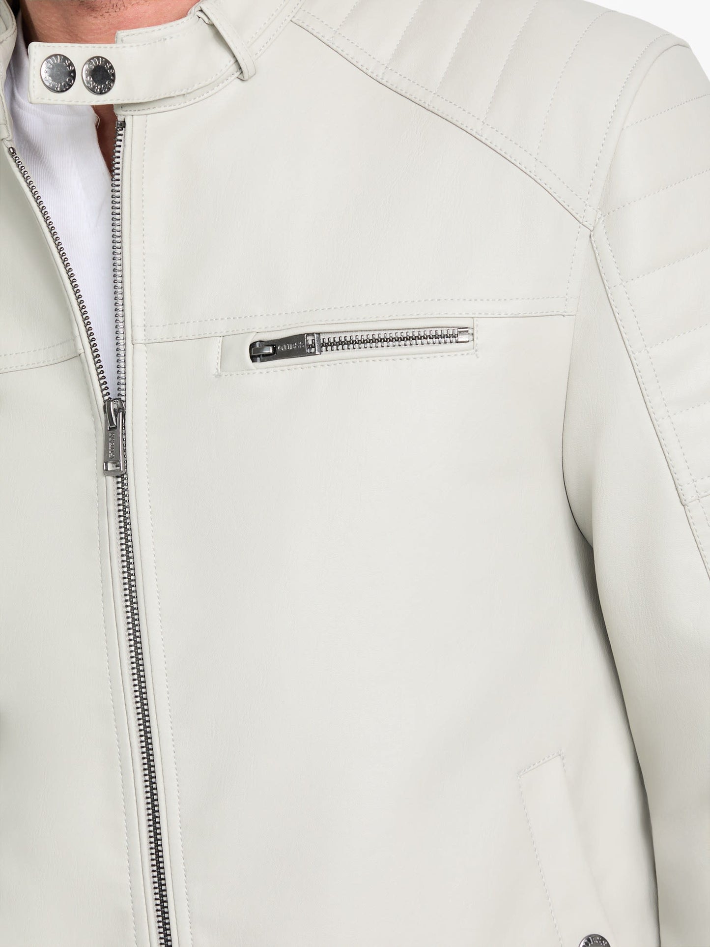 Chaqueta de efecto cuero