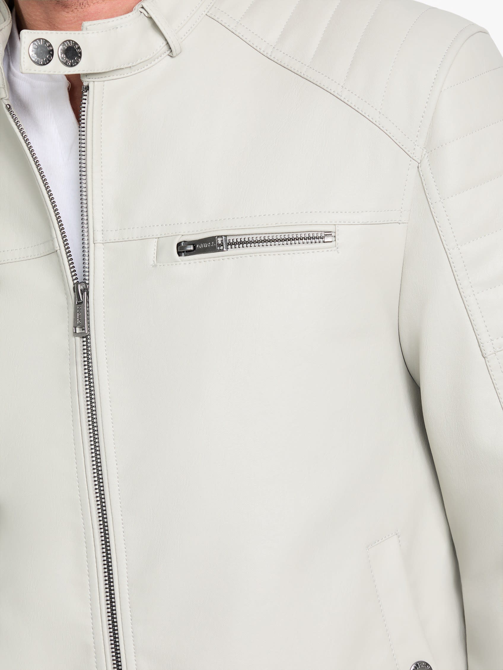 Chaqueta de efecto cuero