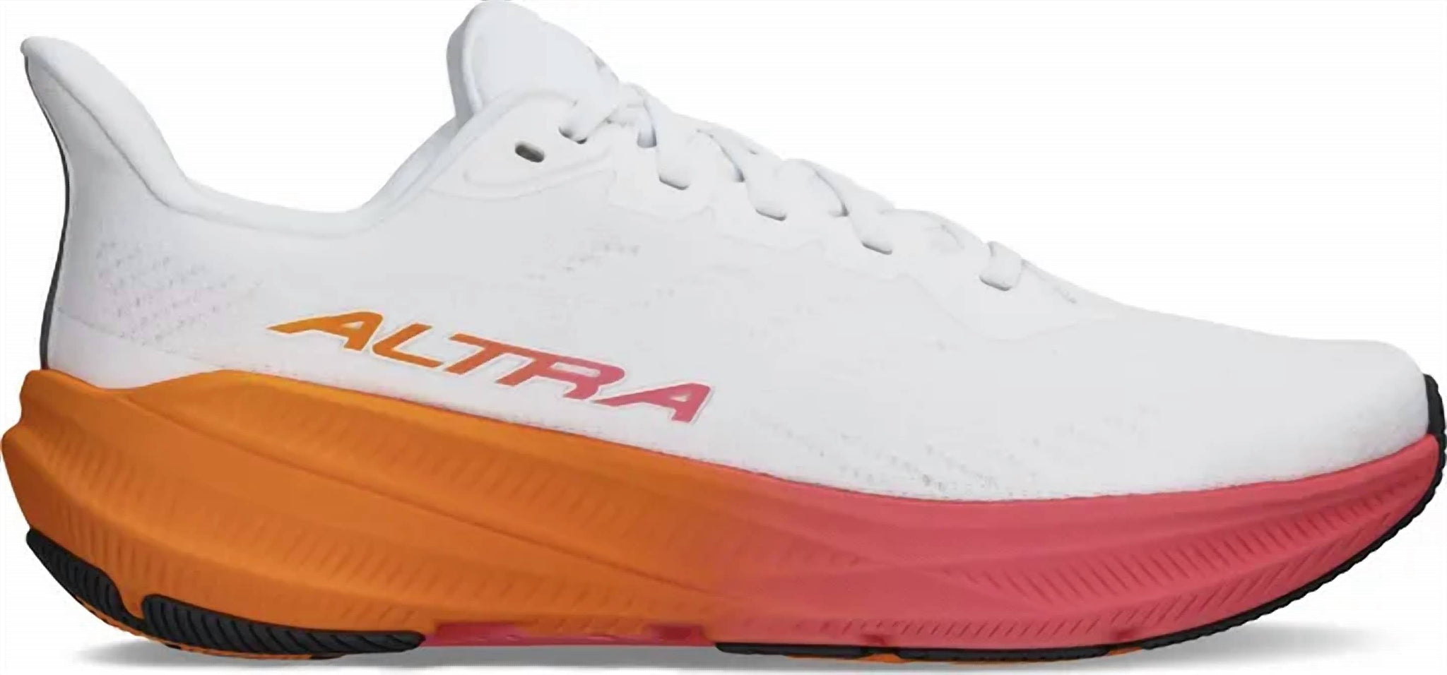 Tenis para correr de mujer color blanco y naranja