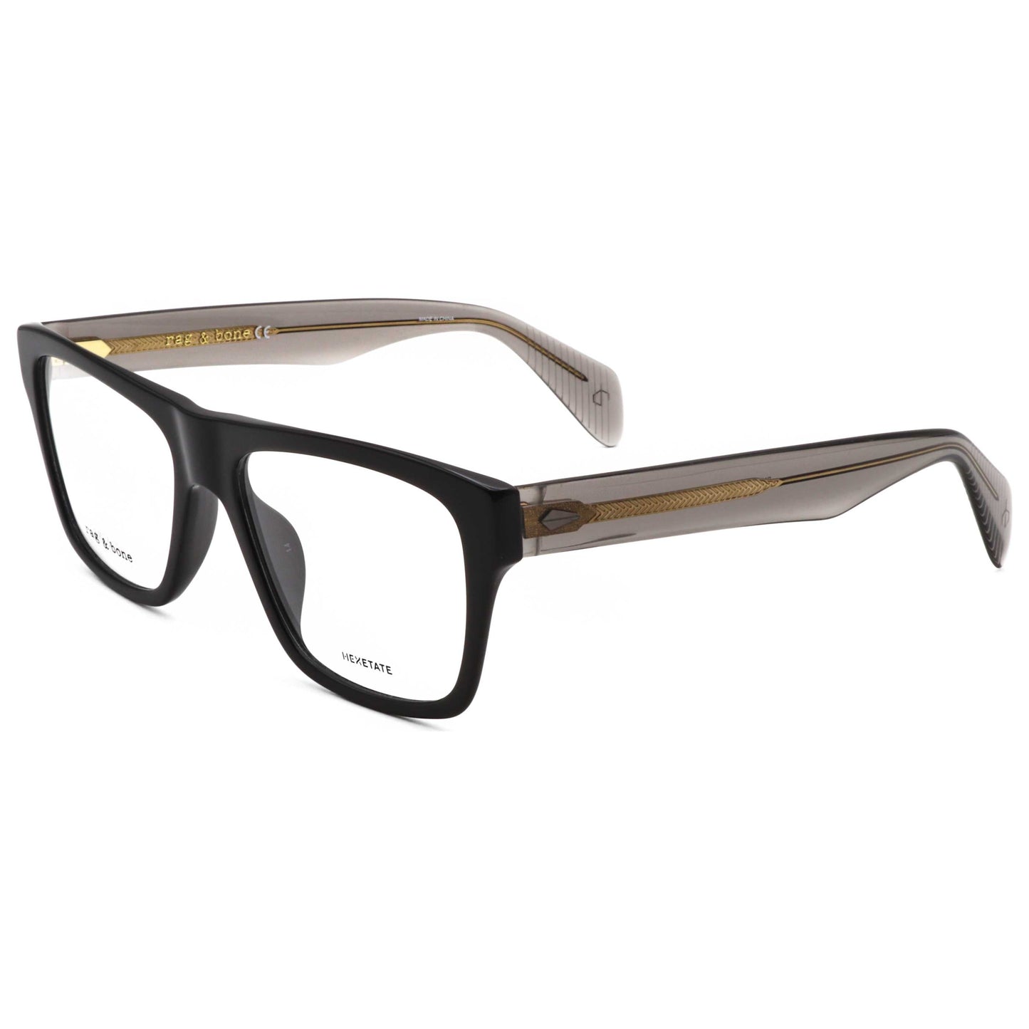 Montura para gafas de hombre 54 mm color negro y gris