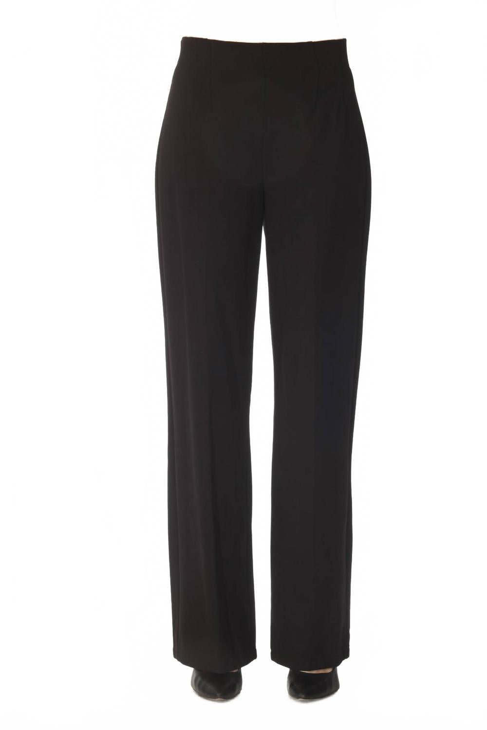 Pantalón de mujer de pierna ancha color negro