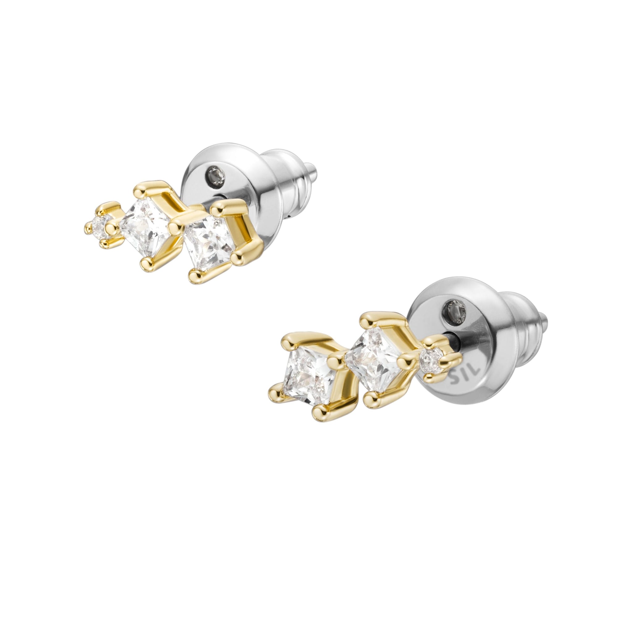 Aretes de mujer color dorado