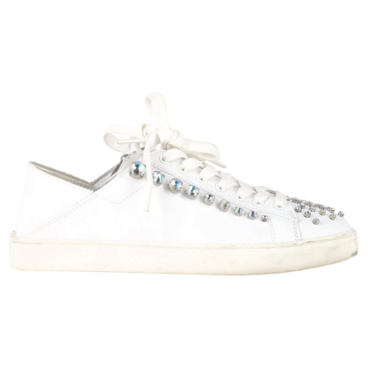 Tenis de cuero color blanco