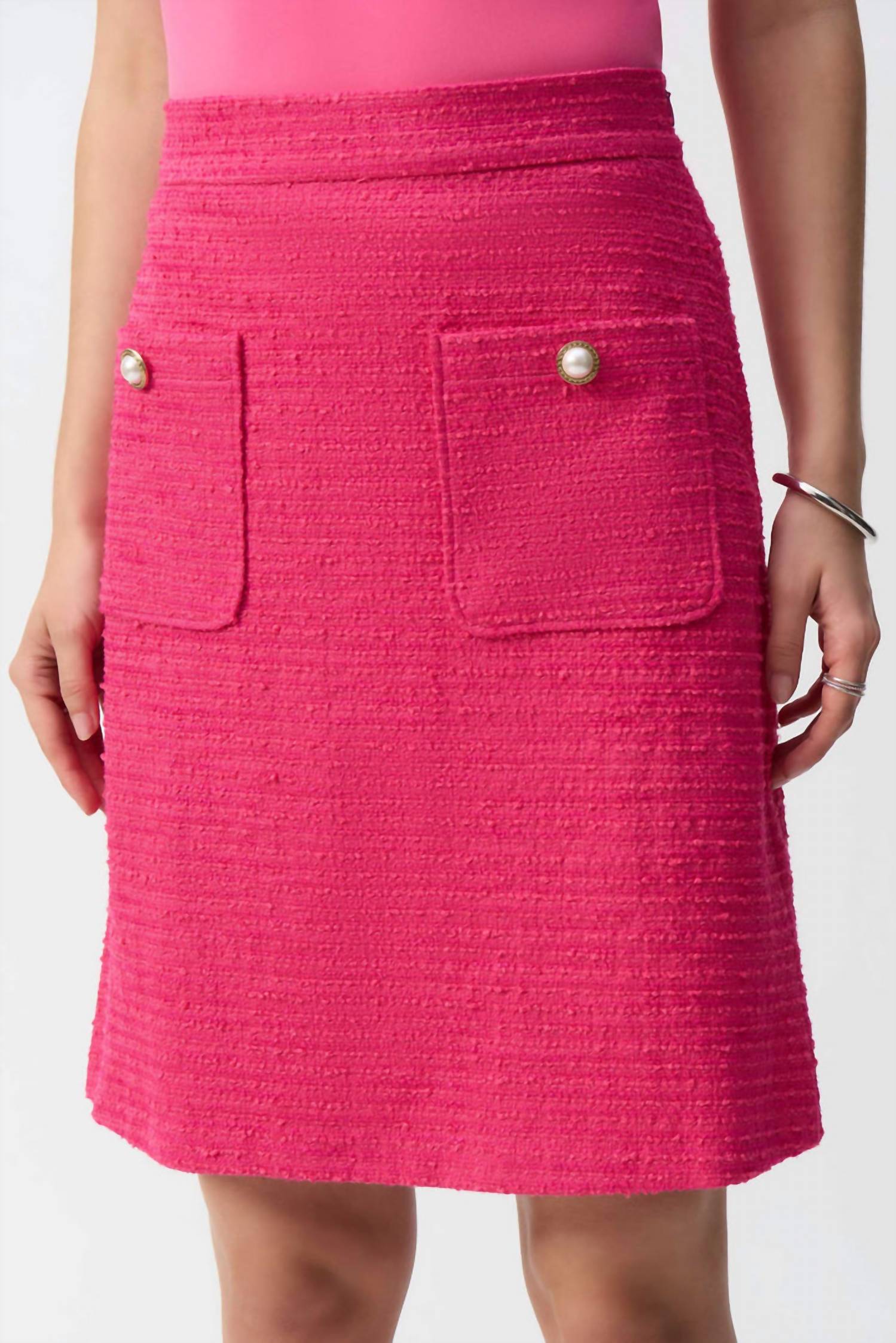Falda corta color rosado