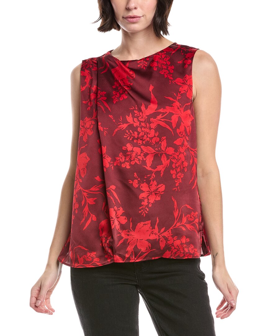 Camiseta sin mangas con estampado floral