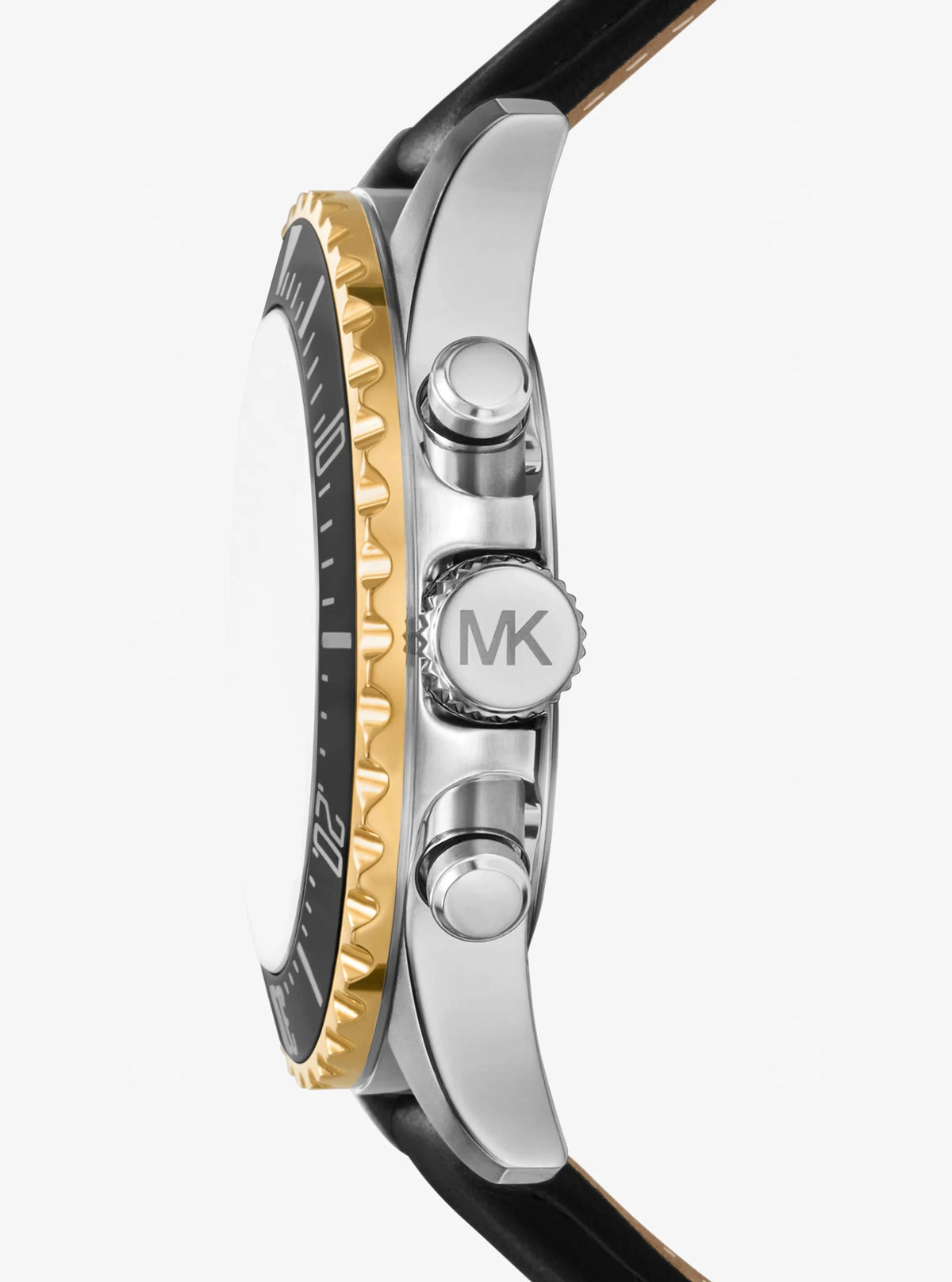 Reloj de cuero color plateado