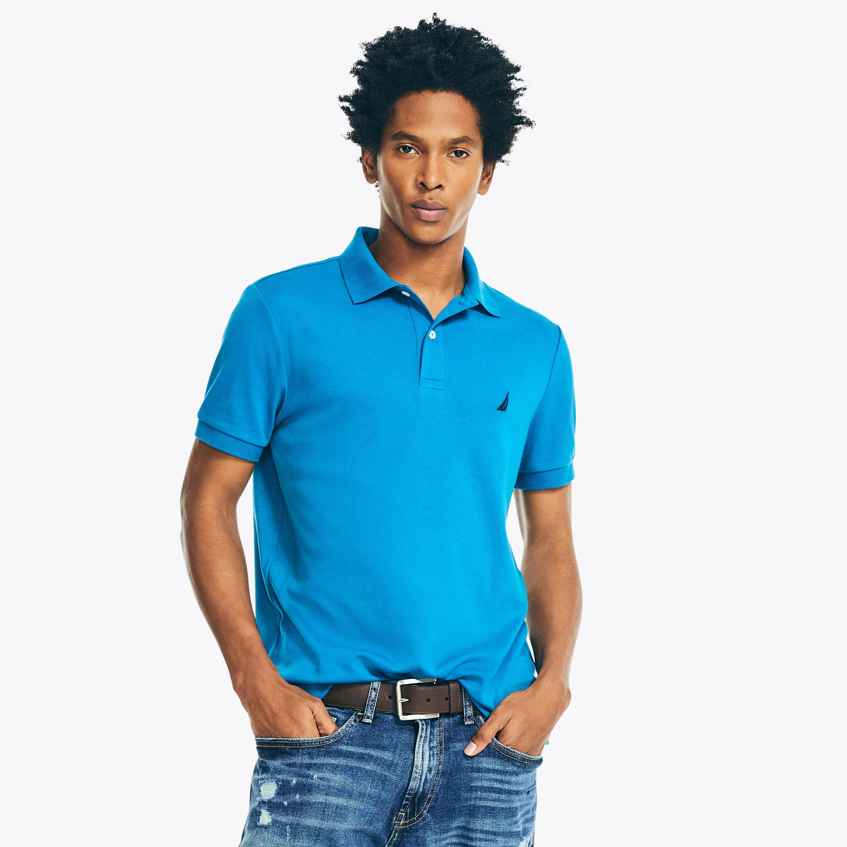 Polo de hombre de corte ajustado