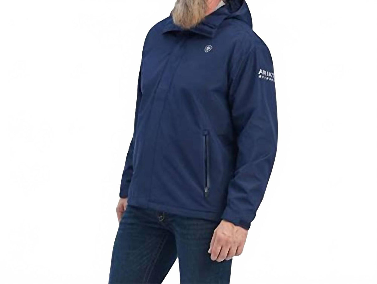 Chaqueta de hombre impermeable color azul marino