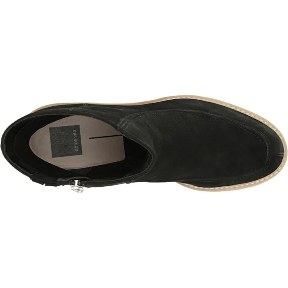 Botines de mujer de cuero color negro