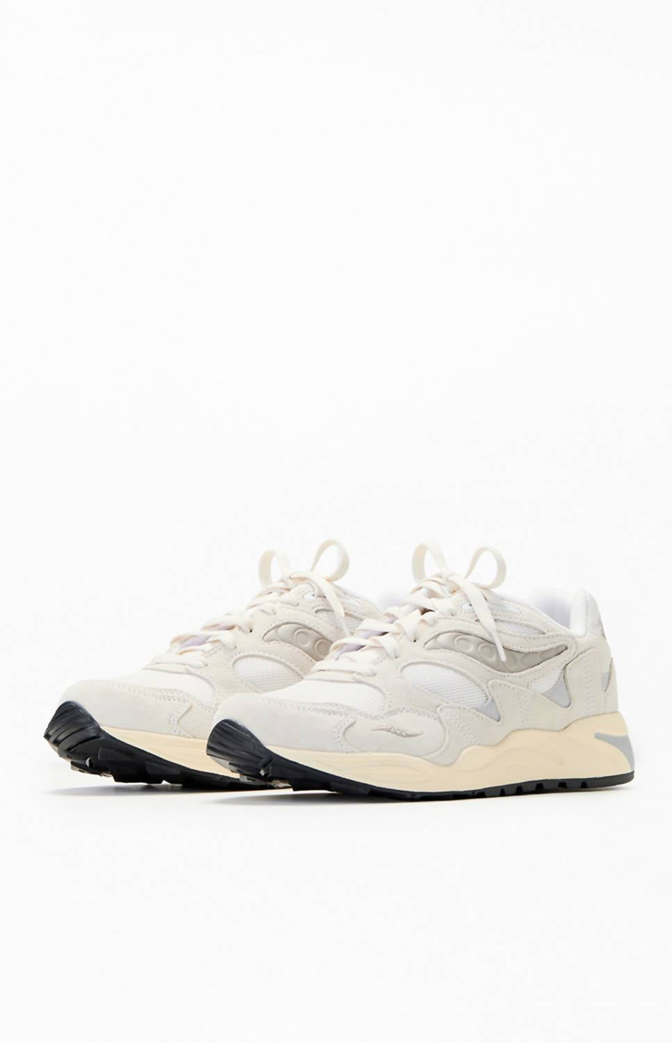 Tenis unisex color blanco y crema