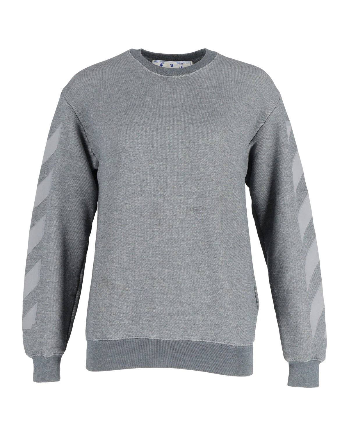 Buzo de algodón con cuello redondo color gris