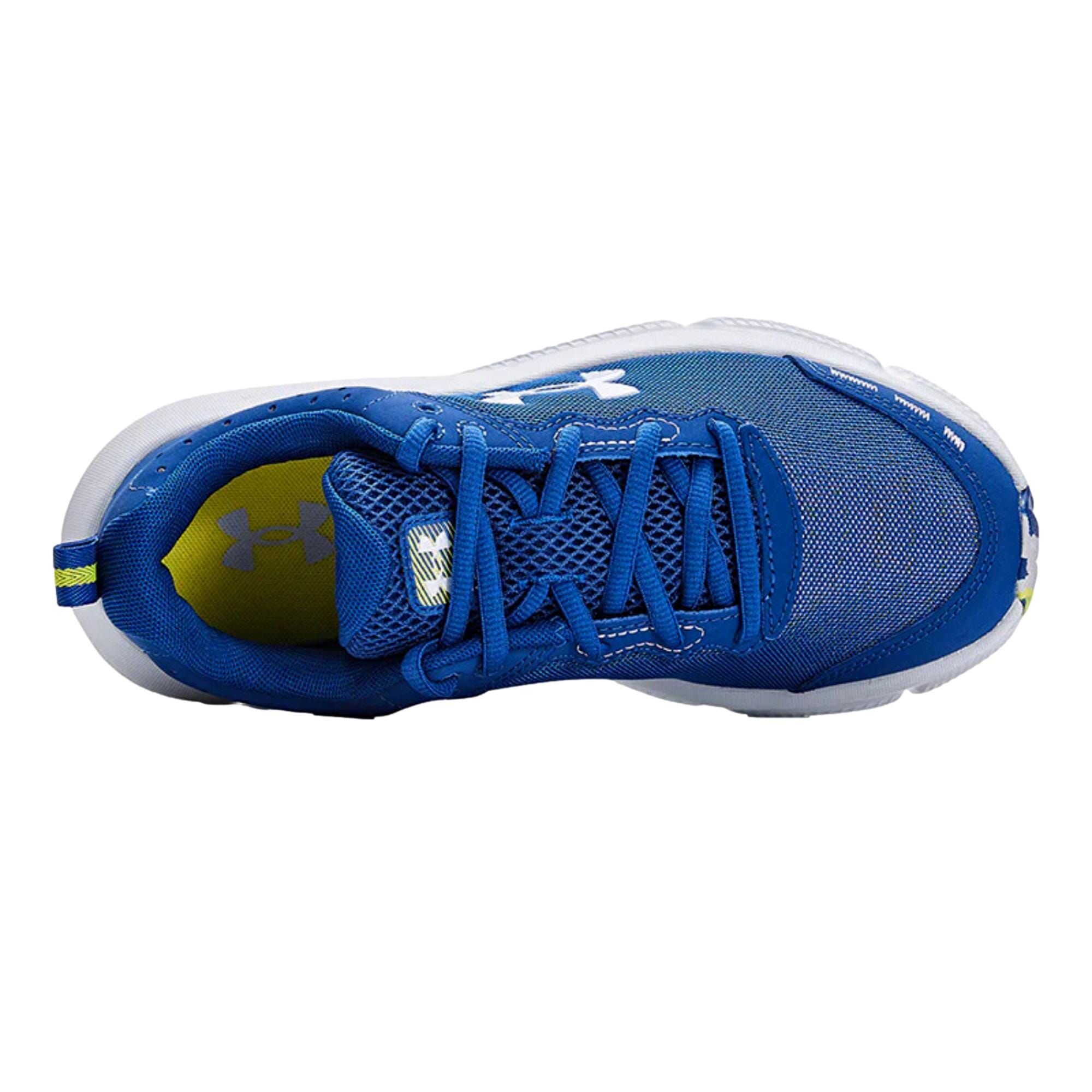 Calzado infantil color azul y amarillo