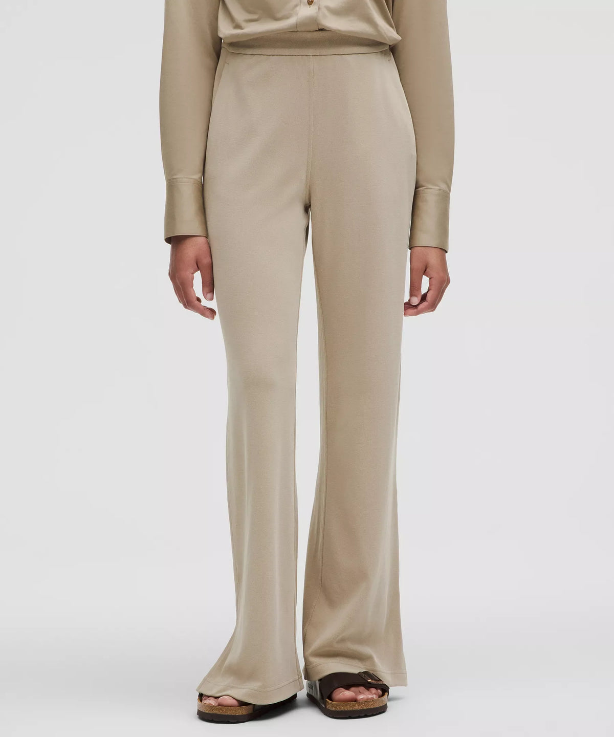 Pantalón de pierna ancha de tiro alto