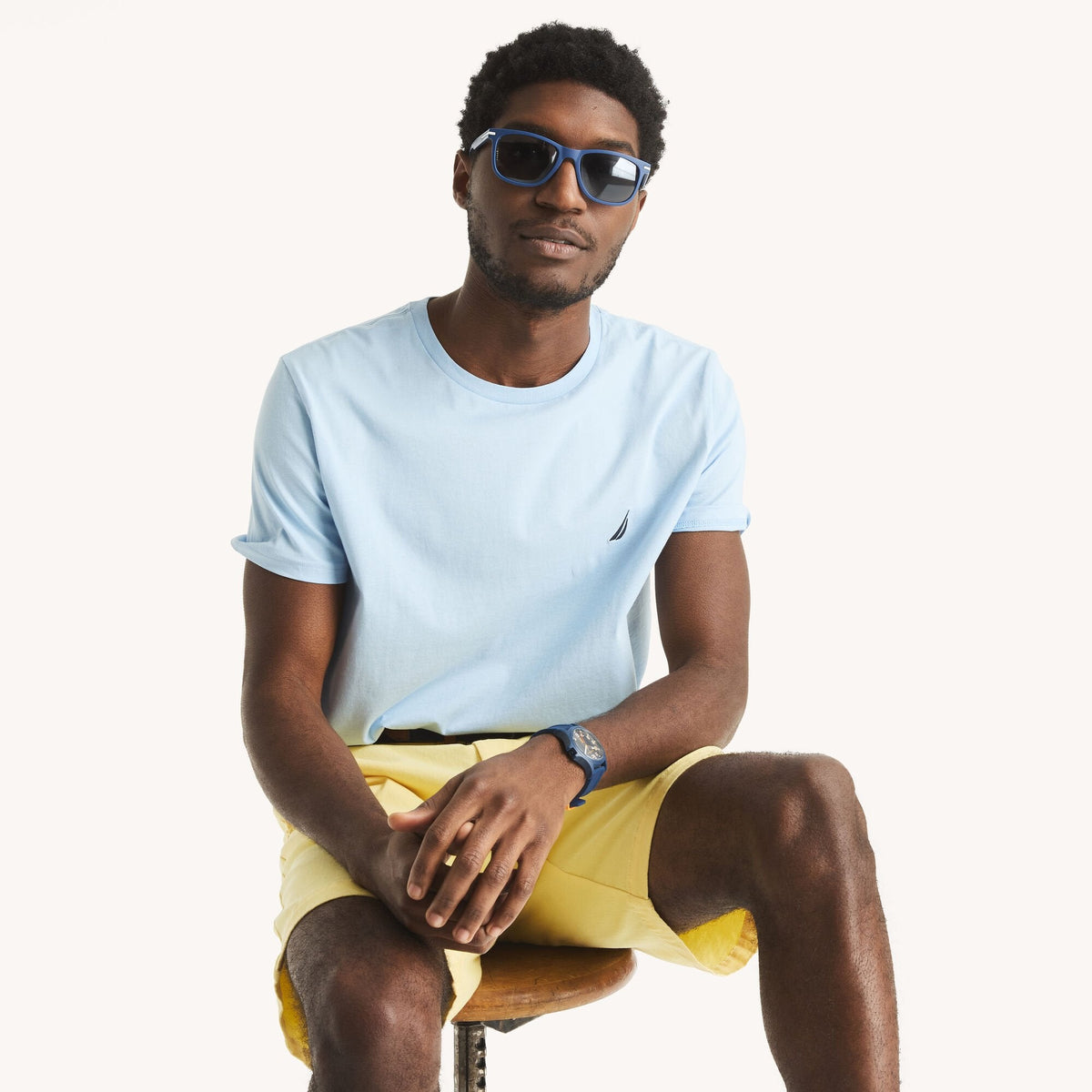 Camiseta de hombre con cuello redondo