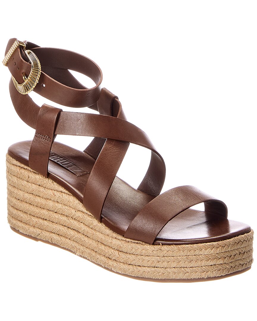 SCHUTZ Harper Flatform de Cuero