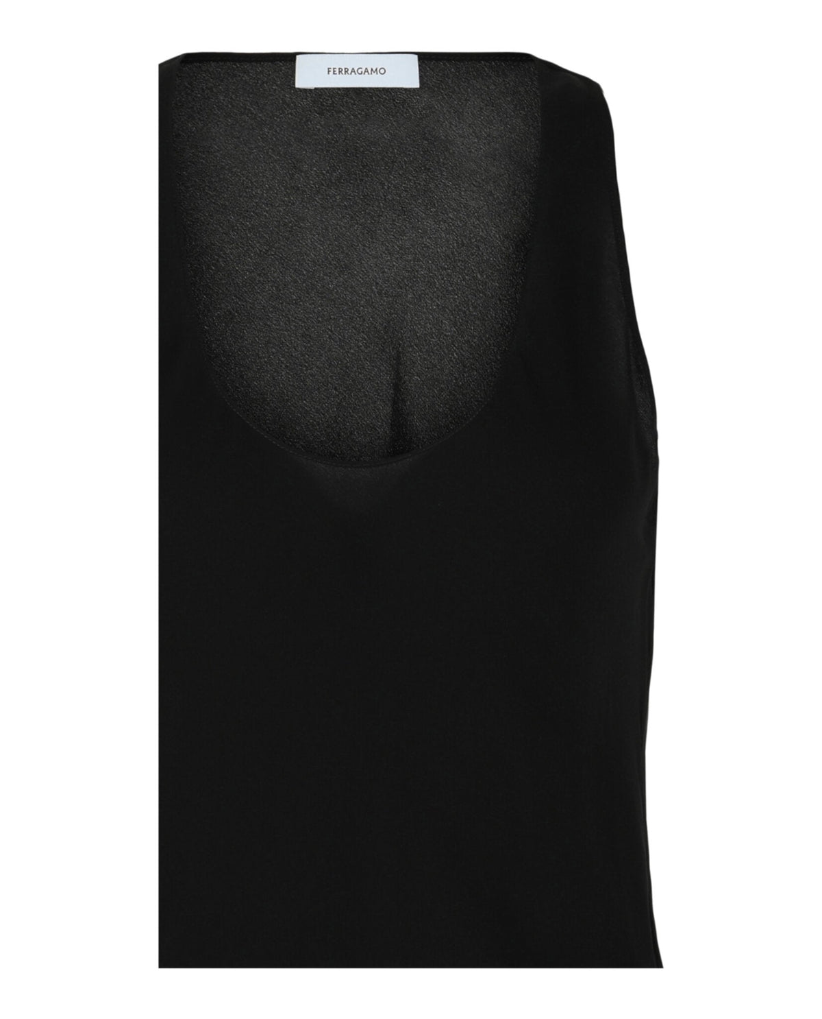 Camiseta sin mangas de seda