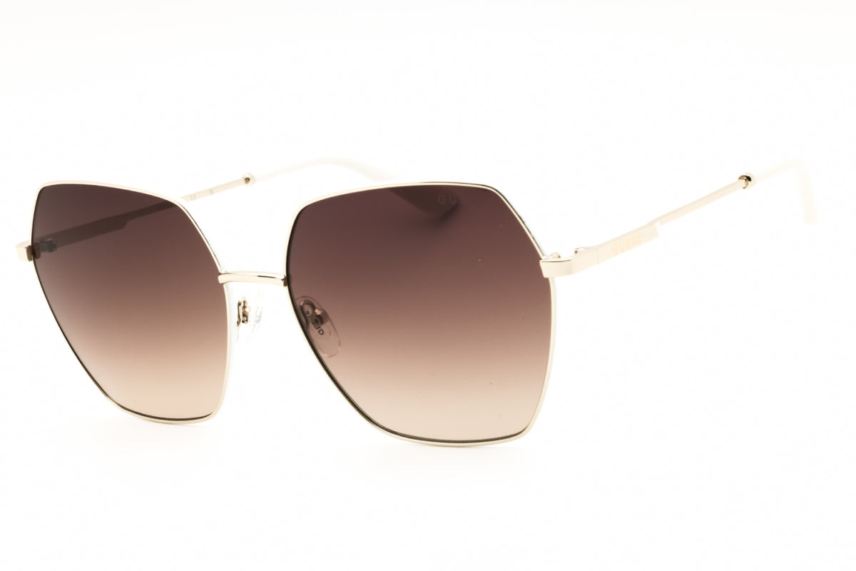 Gafas color café y dorado