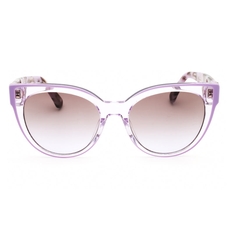 Gafas color café y violeta