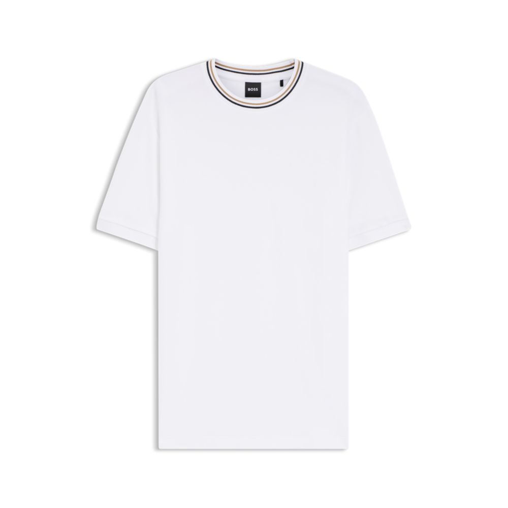 Camiseta de algodón a rayas