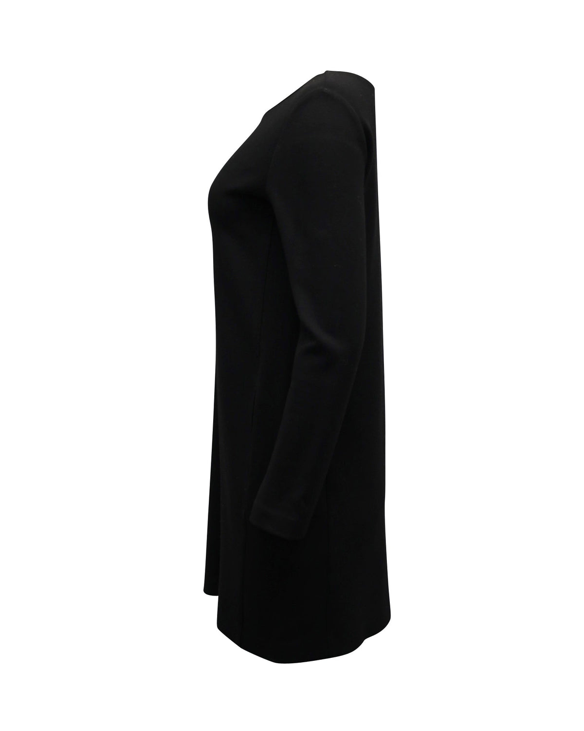 Vestido de manga larga color negro