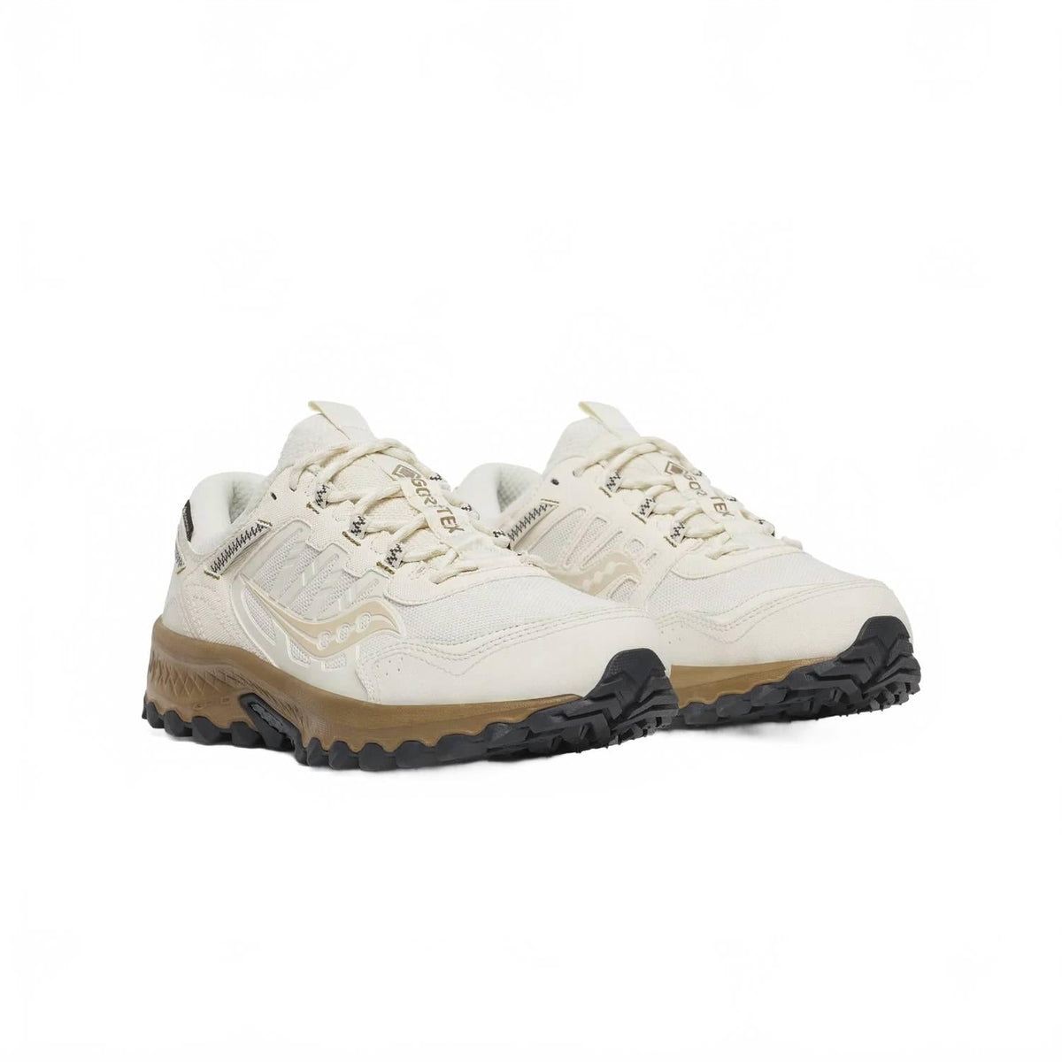 Tenis unisex color dorado y marfil