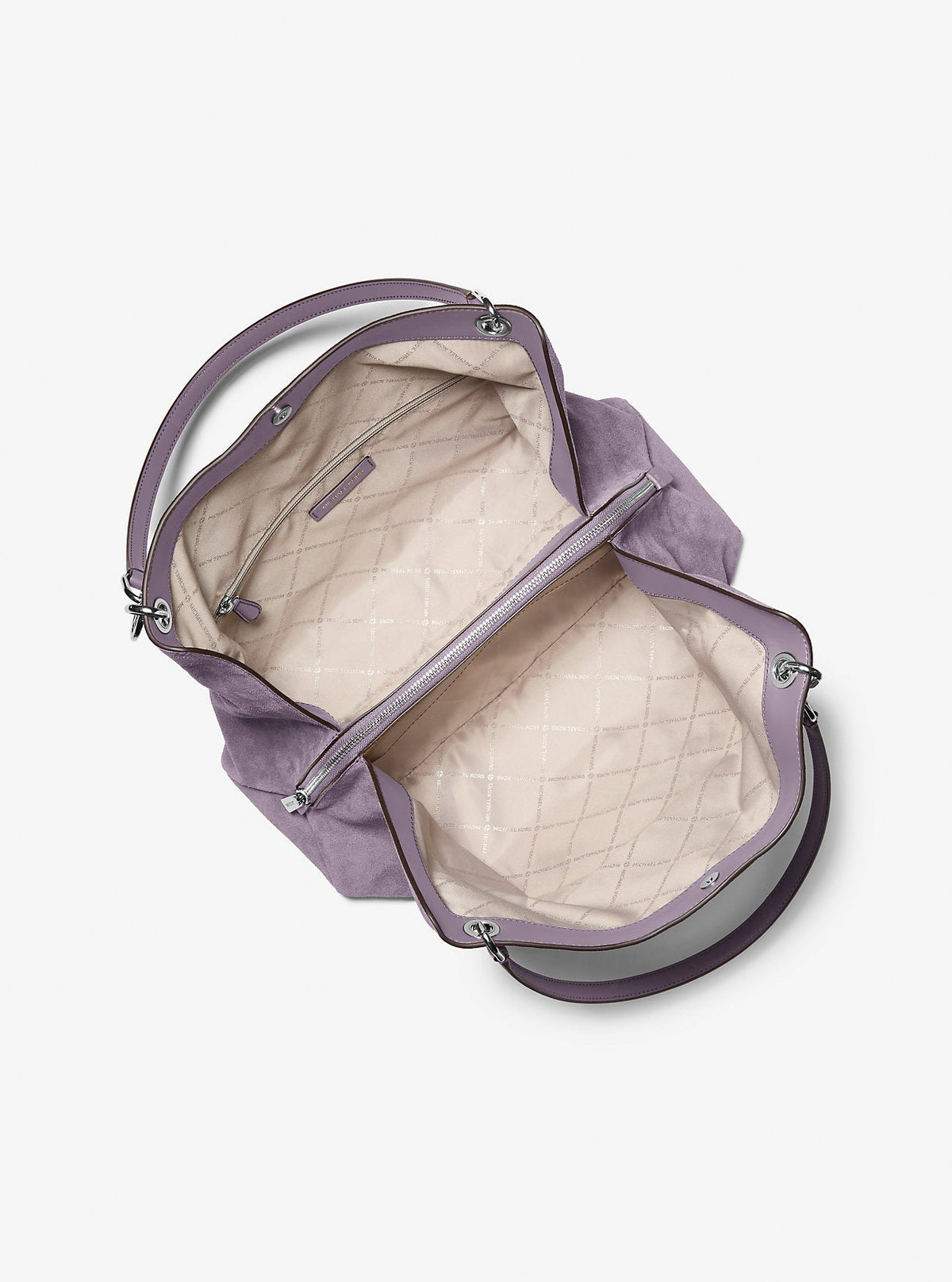 Bolso de hombro de gamuza