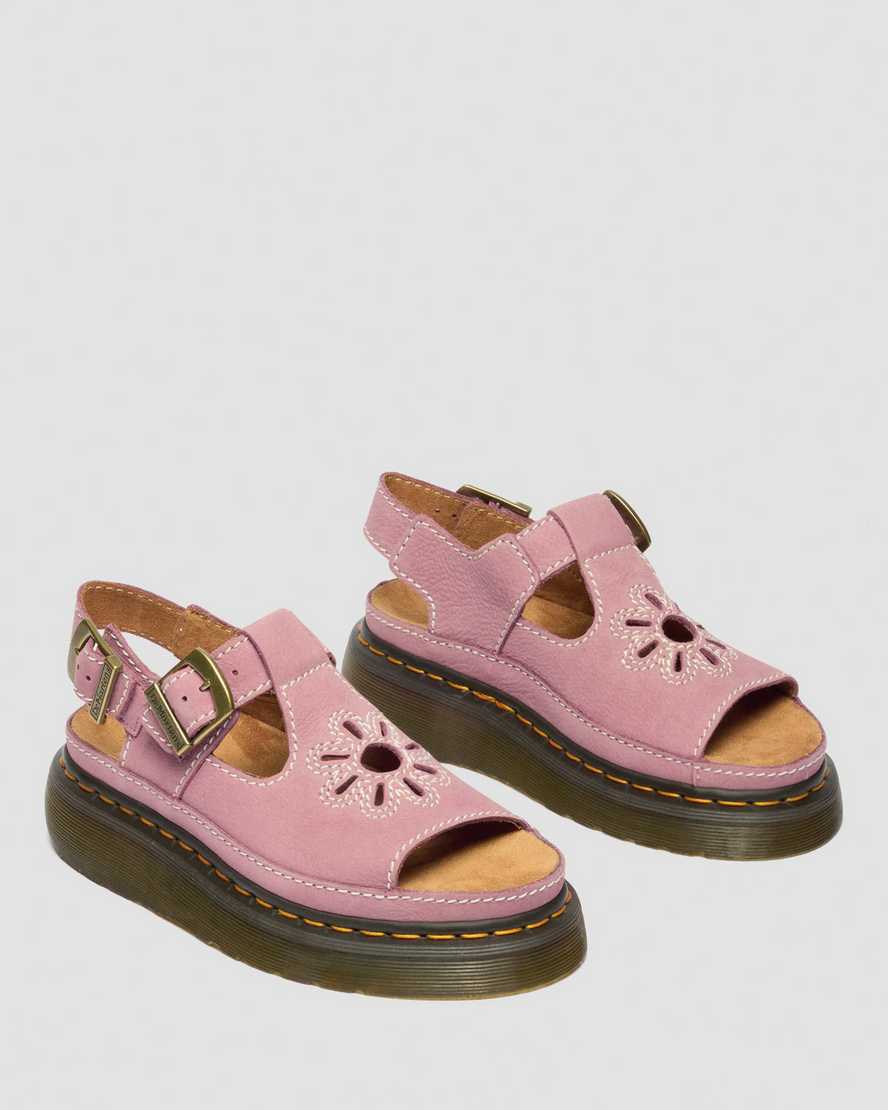 Sandalias de nobuk con plataforma
