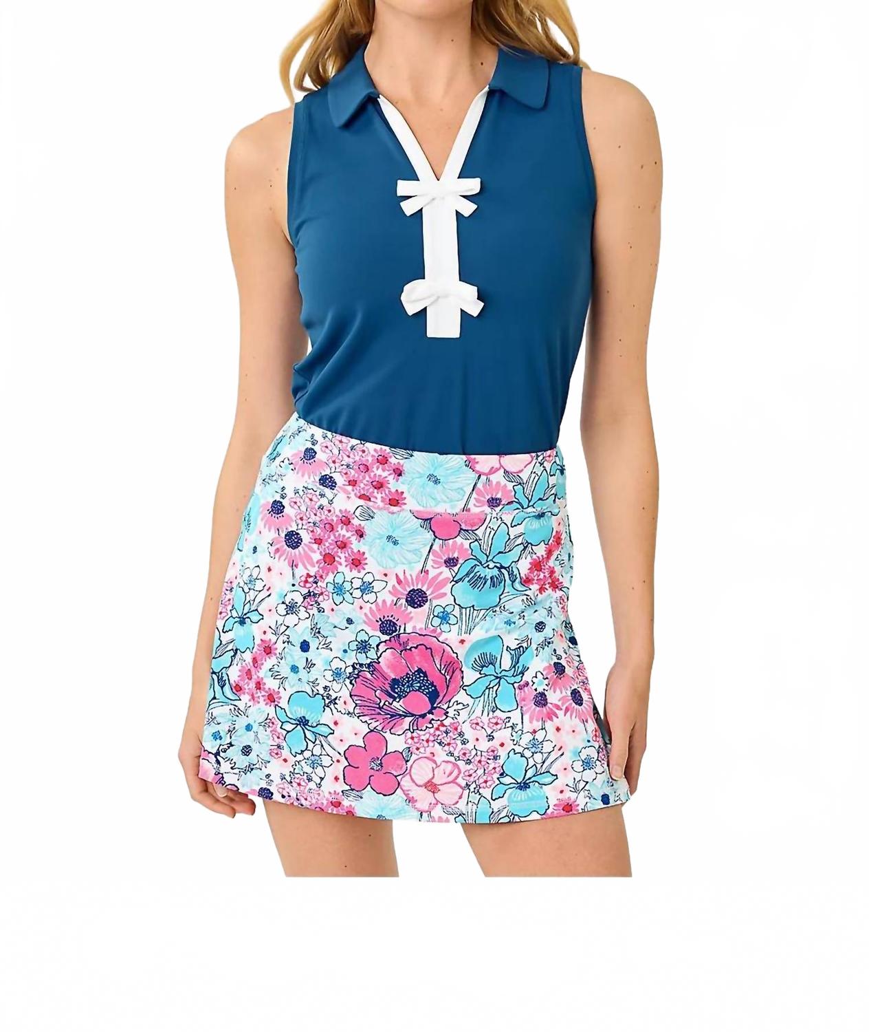 Polo sin mangas color azul marino