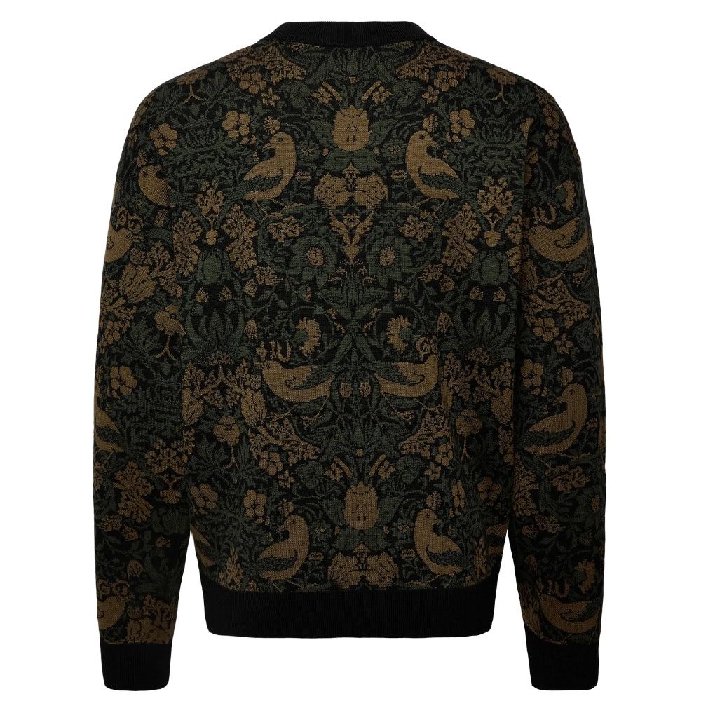 Suéter de hombre de corte amplio color negro