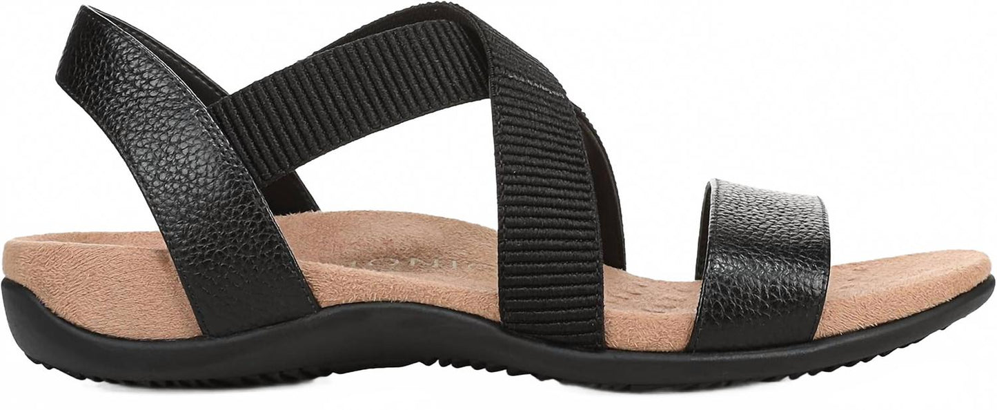 Sandalias de mujer de cuero color negro