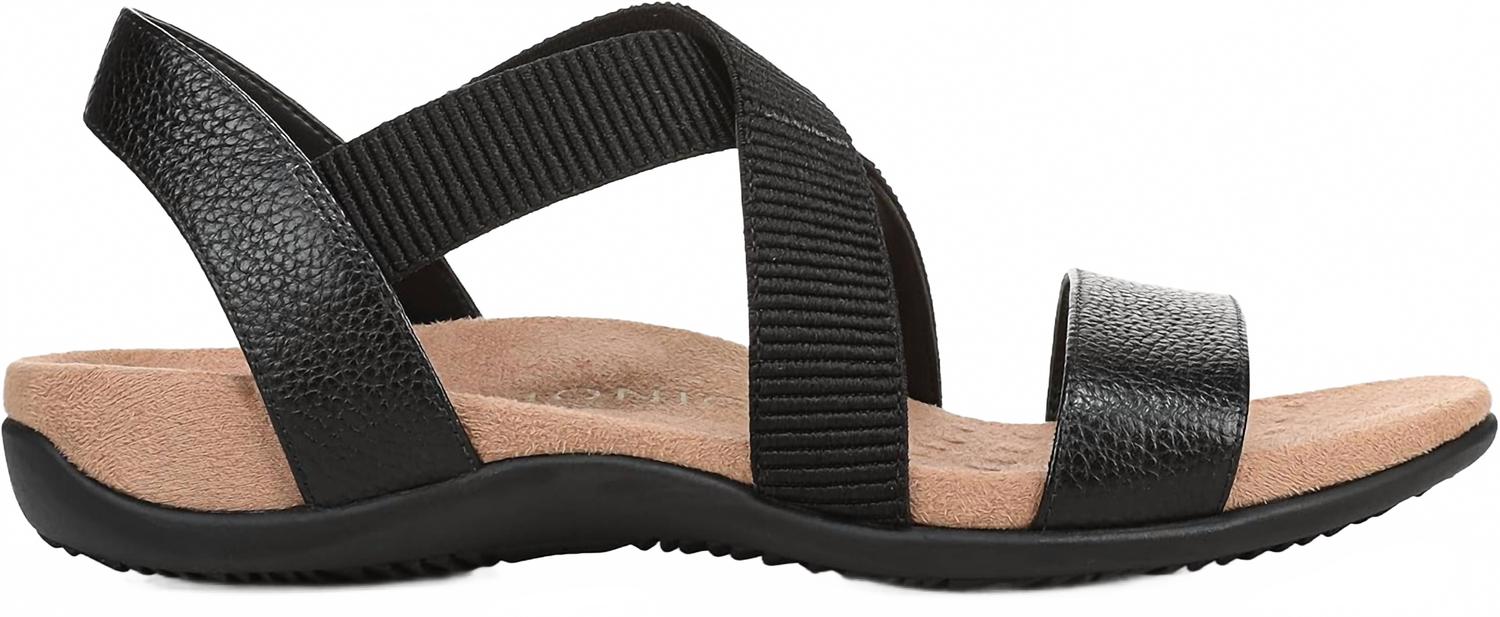 Sandalias de mujer de cuero color negro