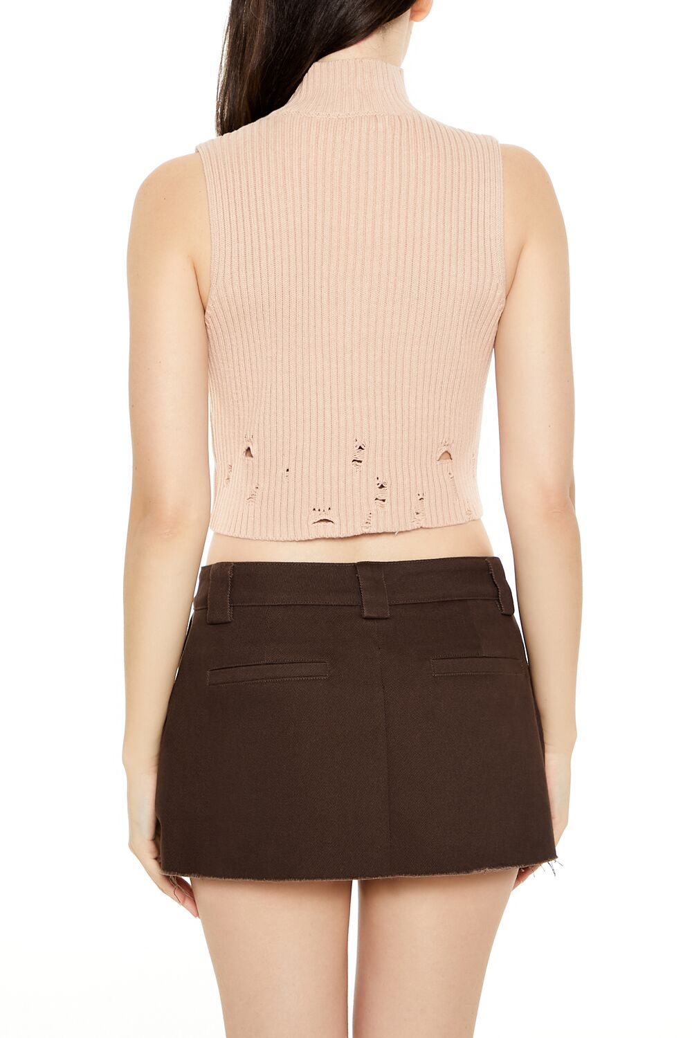 Chaleco con cuello alto